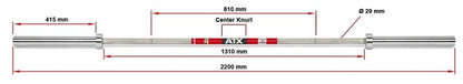 ATX Langhantelstange XTP Powerlifting Bar - Typ 400 Standard Sleeve - Made in Germany!