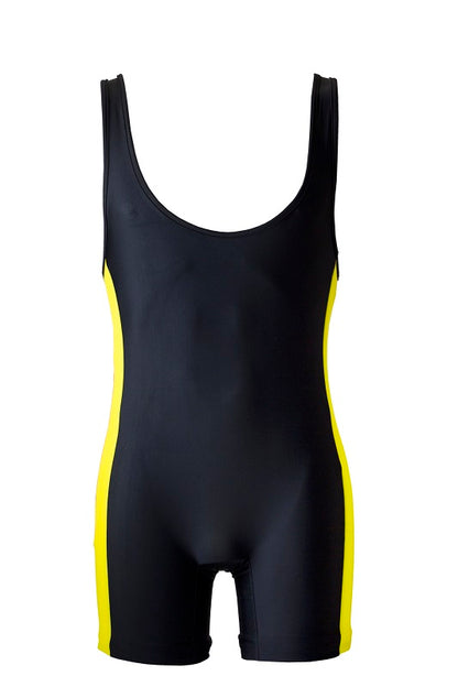 Singlet - Gewichthebertrikot Jugend u. Erwachsene - schwarz/rot/gelb
