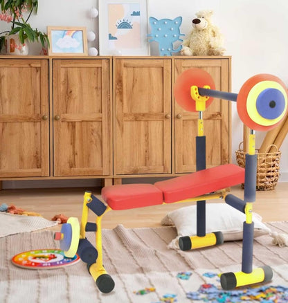 Hartdisc Kids: Verstellbare Heavy Duty Hantelbank für Kinder ab 3 Jahren