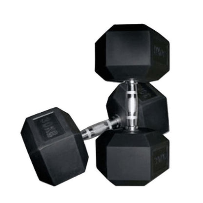 Power-Extreme Kompakthantelpaare - Hex-Hanteln - gummiert - 2,5 kg-Abstufung