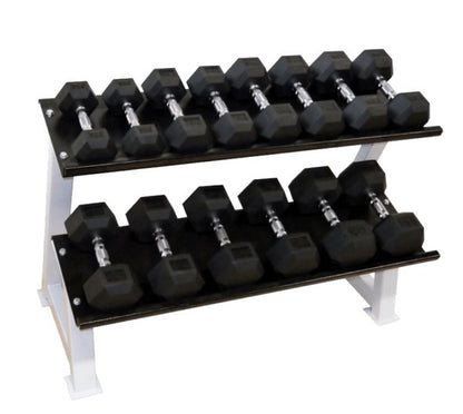 Power-Extreme Kompakthantelpaare - Hex-Hanteln - gummiert - 2,5 kg-Abstufung