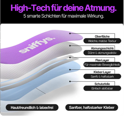 sniffys.® Nasenstreifen - Cosy Lavendel