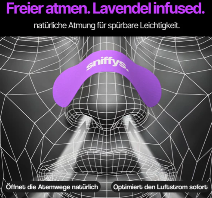 sniffys.® Nasenstreifen - Cosy Lavendel