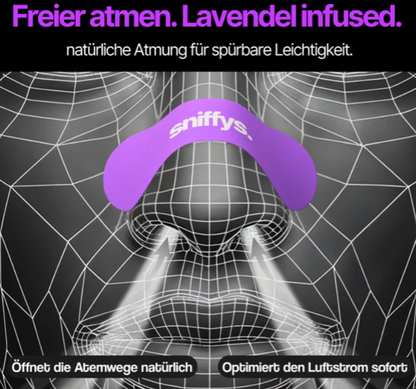 sniffys.® Nasenstreifen - Cosy Lavendel