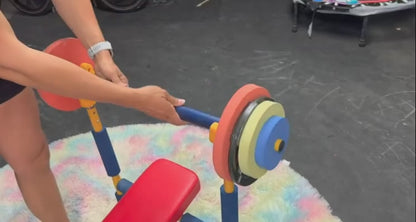 Hartdisc Kids: Verstellbare Heavy Duty Hantelbank für Kinder ab 3 Jahren